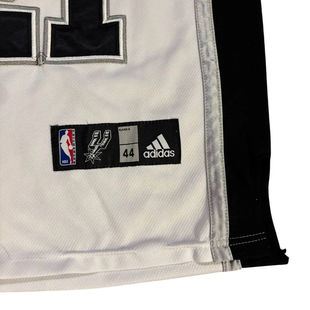 Adidas San‎ Antonio Spurs Tim Duncan 21 Basketball Jersey White Mens Size 44 NBA